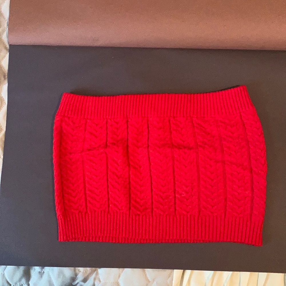 Warm Feelings Skirt Set - Red